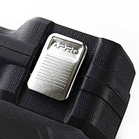 Набір насадок (інструментів) торцевих c тріскачкою CrV 1/4 (90Т) (46 шт.) Apro, фото 3