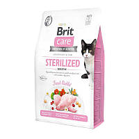 Корм Brit Care GF Sterilized Sensitive со свежим мясом кролика для стерилизованных кошек 7 кг