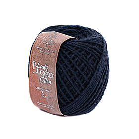 Еко шнур Lady Bugeto Cotton, колір Темно-синій
