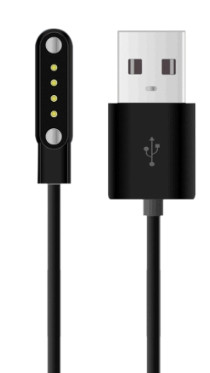 USB кабель для Smart Watch (4 pin / 7,62mm) 1A 60см чорний