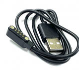 USB кабель для Smart Watch  (4 pin / 7,62mm) 1A 60см чорний, фото 2