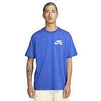 Футболка Nike SB TEE LOGO синяя DC7817-481