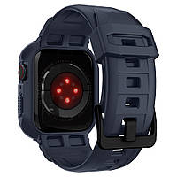 Чохол з ремінцем Spigen Rugged Armor Pro для Apple Watch 44/45 mm Series 9/8/7/6/SE/5/4 — Чорне вугілля, фото 5