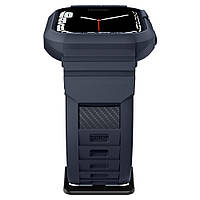 Чохол з ремінцем Spigen Rugged Armor Pro для Apple Watch 44/45 mm Series 9/8/7/6/SE/5/4 — Чорне вугілля, фото 8