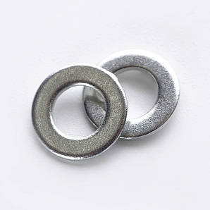 Шайба плоска 5 мм DIN 125 цинк білий (пач. 500 шт.) APRO