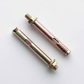 Анкер з кожухом і гайкою М6/8*100 жовтий цинк (пач. 10 шт.) APRO