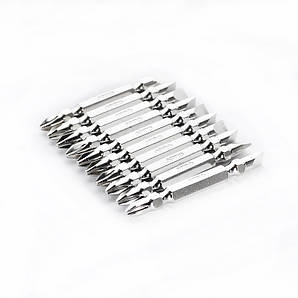 Біта 2-х стороння РН2-SL6*65мм хром, 10шт/уп APRO