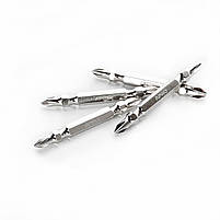 Біта 2-х стороння РН2-РН2*65мм хром (10шт/уп) APRO, фото 3