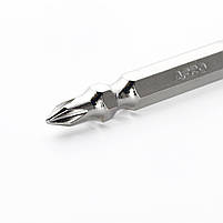 Біта 2-х стороння РН2-РН2*65мм хром (10шт/уп) APRO, фото 5