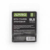 Біта SL5*25мм хром, 10шт/уп APRO, фото 6