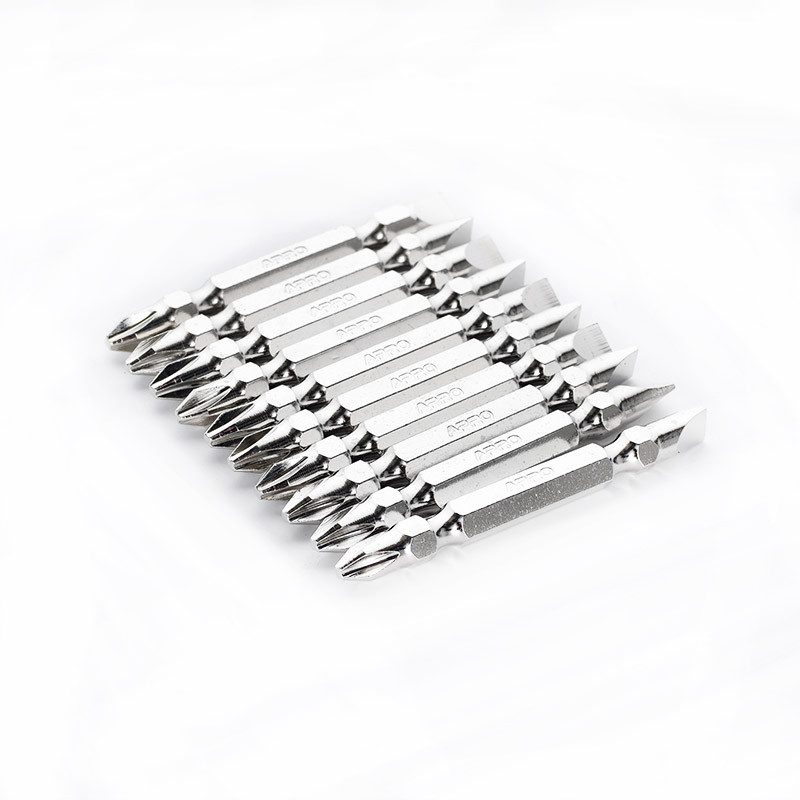 Біта 2-х стороння РН2-SL6*65мм хром, 10шт/уп APRO, фото 1