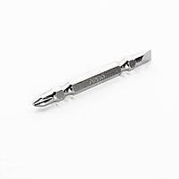 Біта 2-х стороння РН2-SL6*65мм хром, 10шт/уп APRO, фото 5