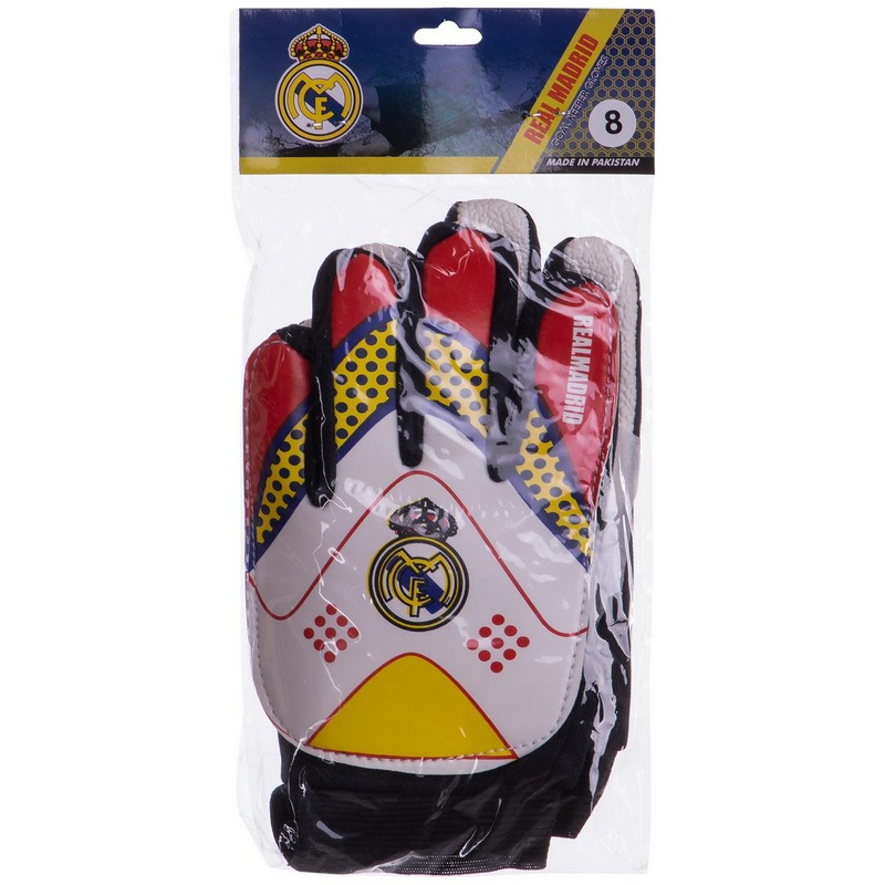Дитячі воротарські рукавички Реал Мадрид Real Madrid (р-р 5,6,7,8 ...