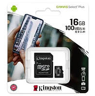 Карта памяти Kingston Canvas Select Plus 32Gb Class 10 (R-100MB/s) (SD Adapter) (SDCS2/32GB)