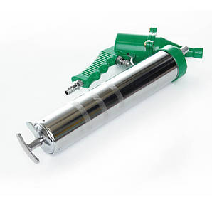 Пістолет для видавлювання мастила пневматичний 400мл, дві насадки APRO