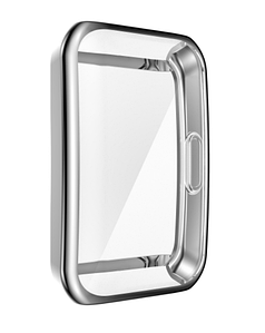Чохол-накладка CDK Silicone Face Case для Huawei Band 6 (012534) (silver)