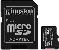 Карта памяти Kingston microSDXC 64Gb Canvas Select Plus C10 (SD Adapter) (SDCS2/64GB)