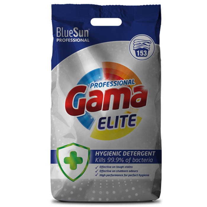 Пральний порошок Gama Professionnel Elite Антибактеріальний 10 кг 153 прання, фото 1