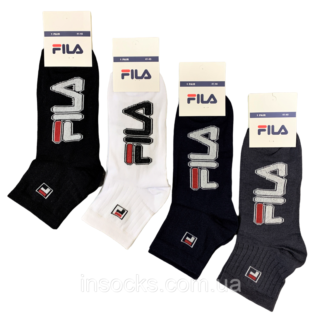 Шкарпетки чоловічі "Fila". 41-45р. Середньої висоти, хб, демісезонні.