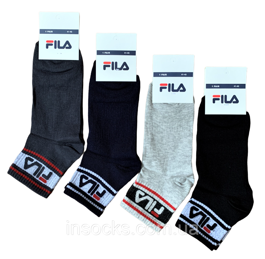 Шкарпетки чоловічі "Fila" хб, демісезонні. 41-45р. Середньої висоти.