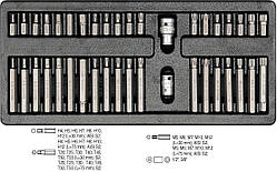 Ложемент з набором Біт 40 шт YATO YT-5538
