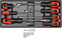 Ложемент с Набором Плоских Отверток 7 шт YATO YT-5535