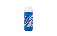 Фляга Spelli, синий матовый+белый лак 600мл, пищевой пластик, защитная крышка от пыли