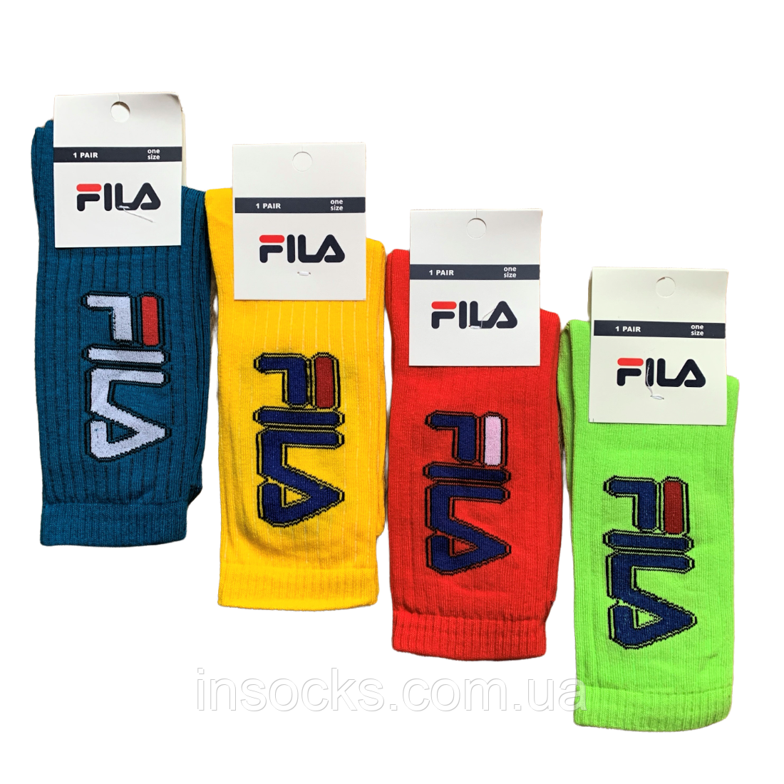 Шкарпетки чоловічі "Fila" хб, демісезонні. 41-45р. Високі.