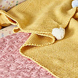 Набір постільної білизни з покривалом + плед Karaca Home - Bonbon pembe рожевий євро (8), фото 3