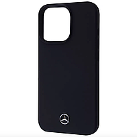 Силиконовый чехол - накладка Silicone Mercedes-Benz Case for iPhone 13 Pro, Black