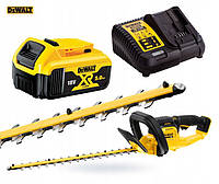 Кусторез аккумуляторный DeWALT DCMHT563P1 + акб + зарядное: длина ножа 550 мм, вес 2,9 кг