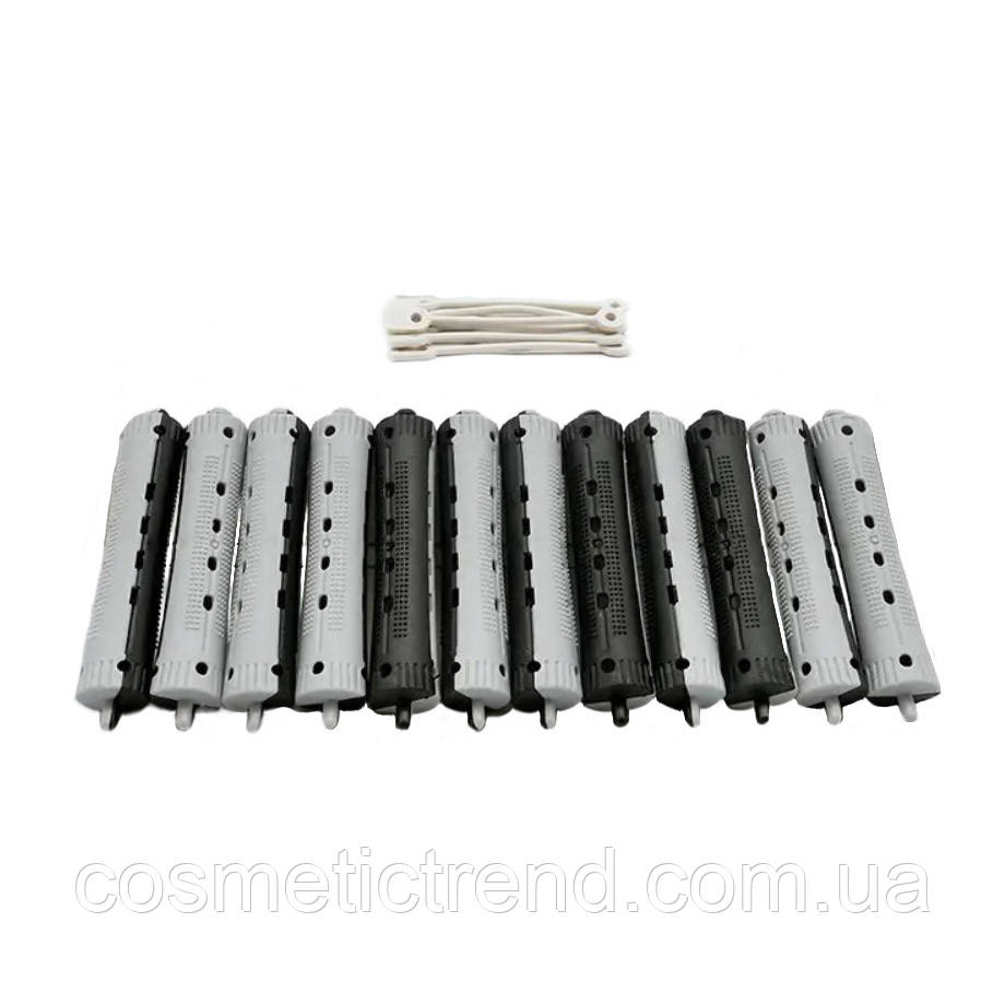 Бігуді-кожушки професійні перукарські Sibel Польща 12 штук розмір 9 (17 мм) арт.4500839