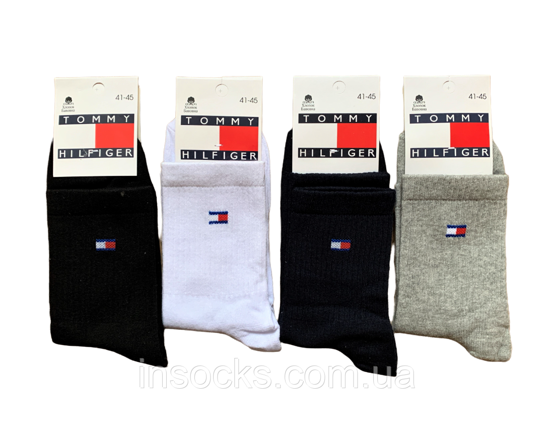 Шкарпетки чоловічі "Tommy Hilfiger". 41-45р. Широка гумка, середньої висоти, демісезонні.
