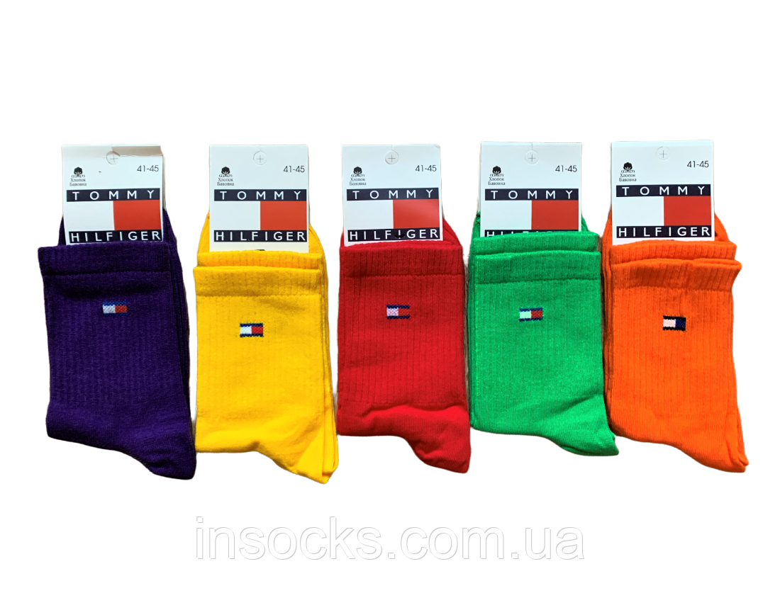 Шкарпетки чоловічі "Tommy Hilfiger". 41-45р. Широка гумка, середньої висоти, демісезонні.