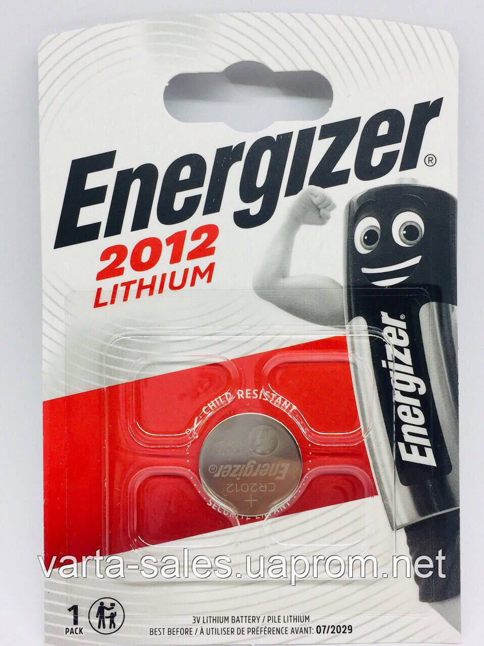 Батарейка Energizer CR2012 3V (ОРИГИНАЛ) - фото 6 - id-p1367026303