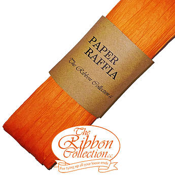 Канат рафія паперова 43 метри помаранчева