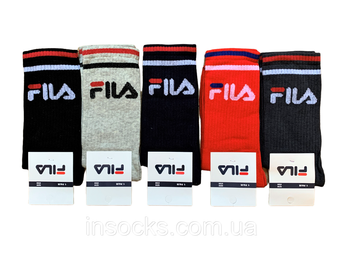 Шкарпетки чоловічі "Fila". 41-45р. Висока гумка, високі, демісезонні.