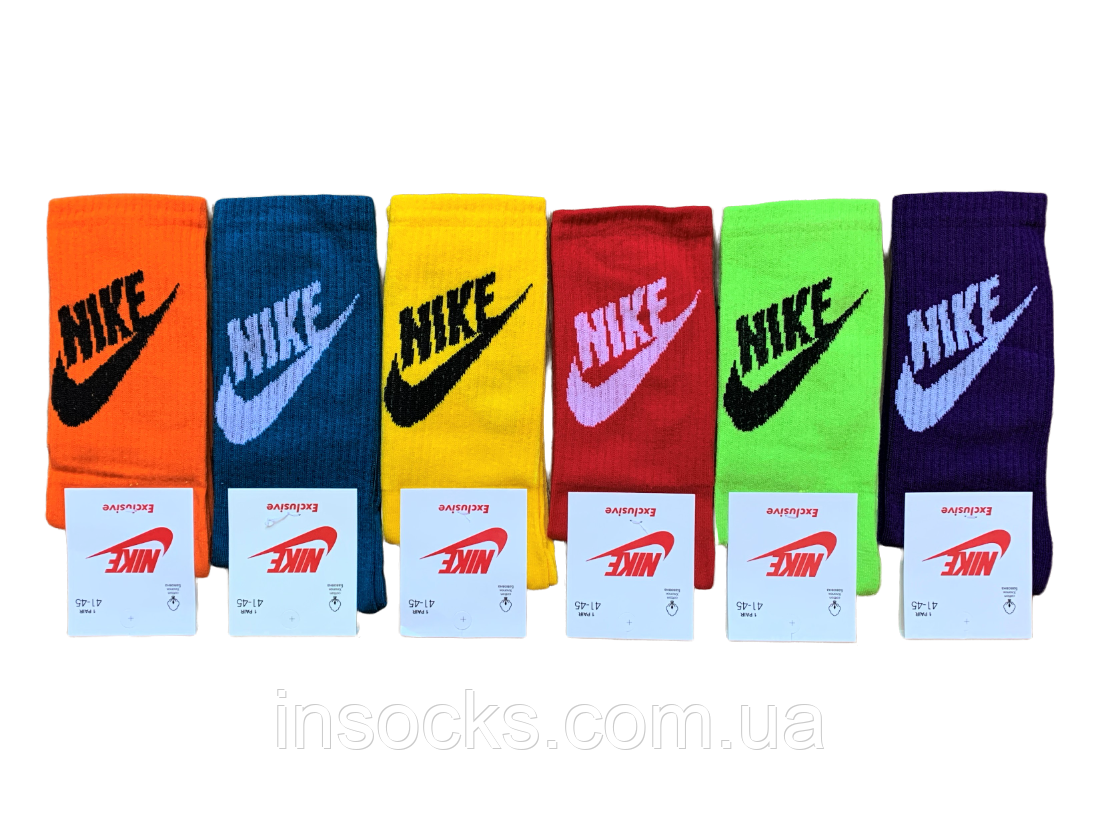Шкарпетки чоловічі "Nike". 41-45р. Висока гумка, високі, демісезонні.
