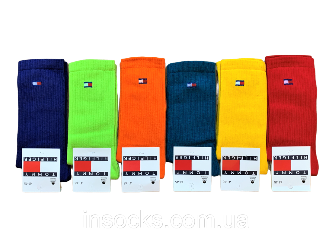 Шкарпетки чоловічі "Tommy Hilfiger". 41-45р. Висока гумка, високі, демісезонні.