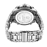 Сталевий спортивний чоловічий кварцовий електронно-стрельний годинник із підсвіткою і будильником, фото 2