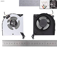 Вентилятор для Lenovo Legion 5-15ARH05H Type 82B1, (CPU FAN DC 12V 0.8A, FN50 DFS2400125Q0T, 5H40S20132,