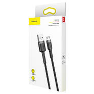 Кабель MicroUSB на USB Baseus 1.5А Cafule 2м (чорний), фото 10