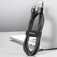 Кабель MicroUSB на USB Baseus 1.5А Cafule 2м (чорний), фото 5