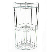 Полиця до ванної кутова A-PLUS 22.2 х 22.2 х 33.5 см (1161) W_6544