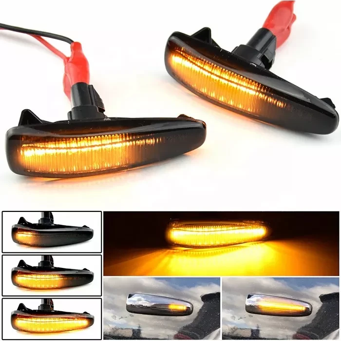 LED Повторители поворотов динамические Mitsubishi Lancer Evolution Evo X Outlander Sport, указатель поворота