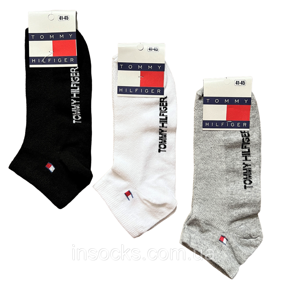 Шкарпетки чоловічі літні "Tommy Hilfiger" хб. Сітка. 41-45р. Короткі.