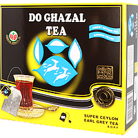 Чай черный Akbar Do Ghazal Tea Earl Grey пакетированный с бергамотом, 100 шт.