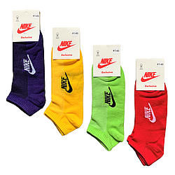 Шкарпетки чоловічі літні "Nike" хб, сітка. 41-45р. Асорті. Короткі.