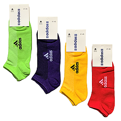 Шкарпетки чоловічі літні "Adidas" хб, сітка. 41-45р. Асорті. Короткі.