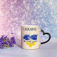Чашка хамелеон "Ukraine" с принтом